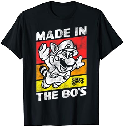Nintendo Super Mario 3 Feito na camiseta retro dos anos 80