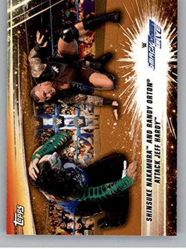 2019 Topps WWE SummerSlam Bronze 89 Shinsuke Nakamura/Randy Orton Wrestling Card