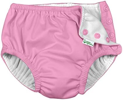 Eu jogo garotas reutilizáveis ​​absorventes fraldas de natação de bebê rosa claro 24 meses