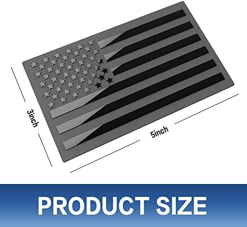 RSEPT 1 par American Flag Metal Car adesivo, adesivos de metal 3D adesivos decalques American Flag Emblema adesivos,