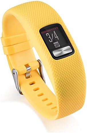Yoobuu relógio Strap compatível com Garmin Vivofit 4, Sport Silicone Wistband Substacement Band para Garmin Vivofit 4 Smart Watch