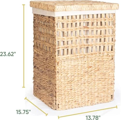 Gerbera imprime o presente de cesta de lavanderia dobrável de folha branca natural, cesto de lavanderia, cesta decorativa