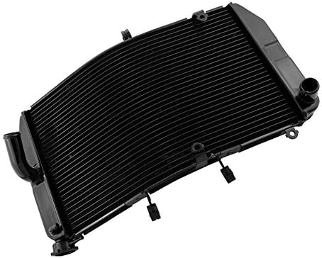 MALLOFUSA MOTORCYCHE Aluminum Radiator Refriger Substacting Compatible para Honda CBR600RR F5 2003 2004 2005 2006 Black