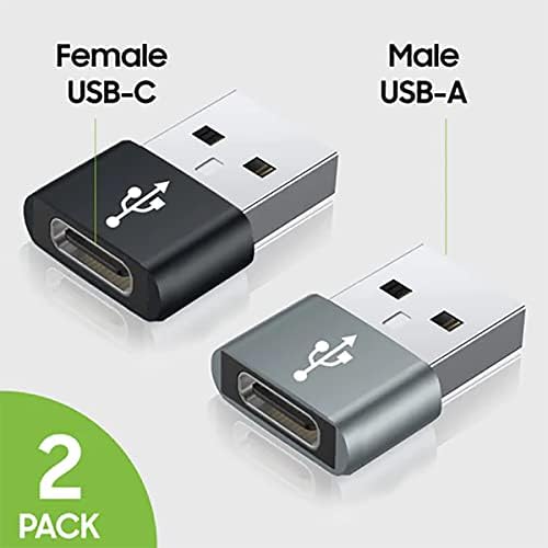Usb-C fêmea para USB Adaptador rápido compatível com seu oppo reno7 pro 5g para carregador, sincronização, dispositivos OTG como