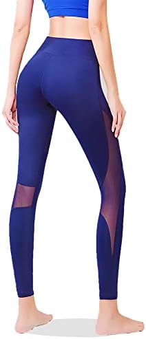 Miajenner High Caist Yoga Leggings com Design de malha Ultra Soft Running Pants