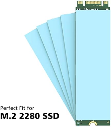 Akasa M.2 SSD Thermal Pad | 70x20x1mm | PADs térmicas condutivas não eletricamente e não corrosivas | Para M.2 2280