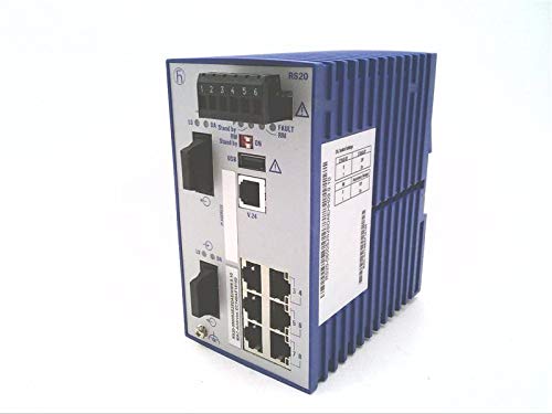 Hirschmann RS20-0800S2S2SDAE 8 x 100 Mbit/s portas, portas de 100 Mbit/s, Standard, Industrial Ethernet Switch, 0 C a +60