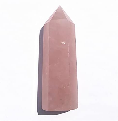 Lendiecrystal 1pc 1.9-2.5inChes Natural Clear Quartz Obelisk Quartz Cristais Wand Point 6 Facetado Chakra Stones Meditação