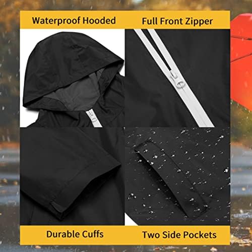 Arshiner garotos meninas com capuz Jackets de chuva de chuva impermeabilizados quebra -vento compactáveis ​​para crianças de jaquetas