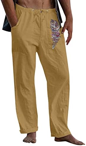 Miashui grande espuma de espuma macho de penas casuais calças de penhas de penhas de botão completo Bolêndo de bolso de empurring calça