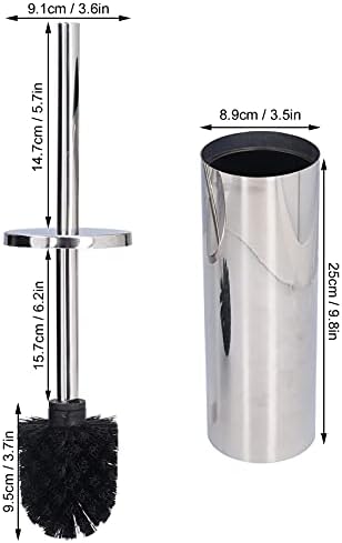 Escova de vaso sanitário com suporte, escova de vaso sanitário de aço inoxidável