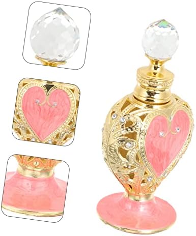 Óleo de pretyzoom para contêiner de perfume diurno Coração Hold Heart Mini Viagem Dispensador de Cristal Árabe do Valentino Dispensador