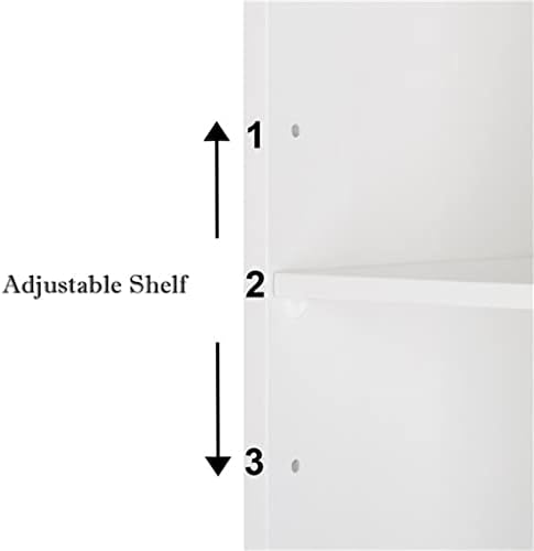 N/A Armário de armazenamento espelho de porta dupla no banheiro interno Montado de parede prateleira branca