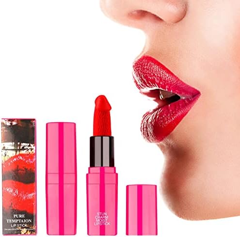 Terbklf Lip Kit Glitter Stay Golden Beauty Criativo estilo Cabeça Lipstick Cosmetics Creative Styling Lipstick Cabeça Handmade