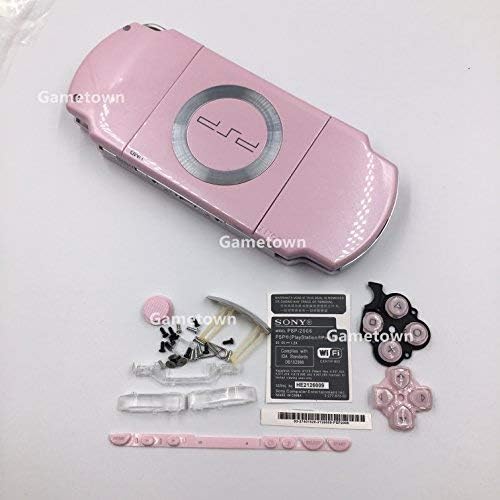 Novo substituto Sony PSP 2000 Console Caso de capa de casca de alojamento completo com botões Conjunto -Pink.