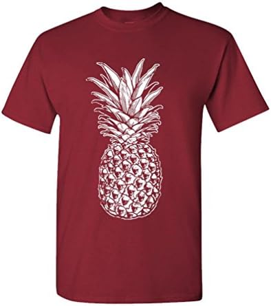 The Goozler Skull Pineapple - Retro Style Hipster - Camiseta de algodão masculino