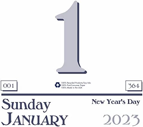 Casa do Doolittle 2023 Diário hoje calendário, recarregável, 6,5 x 9 polegadas, janeiro a dezembro