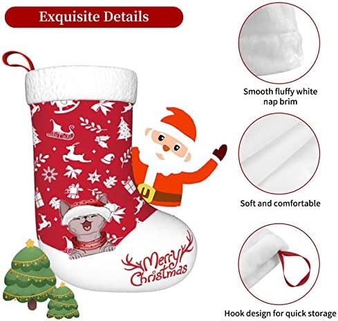 Uwnxpiw meias de Natal, meias de Natal com meias grandes para férias em família Decorações de festa de Natal cozinha