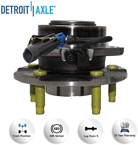 Eixo de Detroit - Rololamento da roda dianteira e substituição do conjunto do cubo para Chevy Equinox Saturno Vue Pontiac Torrent