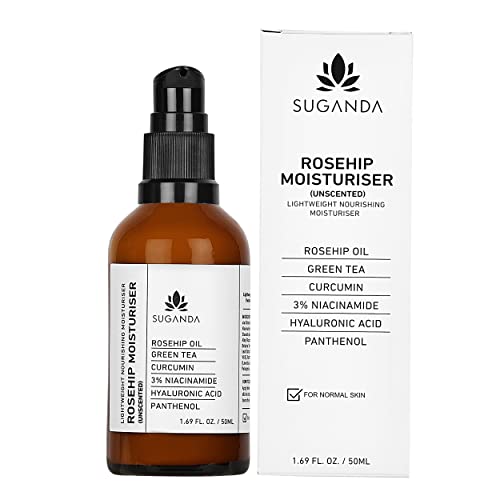 Suganda Skincare Roseip Light Weight Sweet Sweet Soisturizer, ajuda a hidratação, calmante e fortalecer a pele, antienvelhecimento,