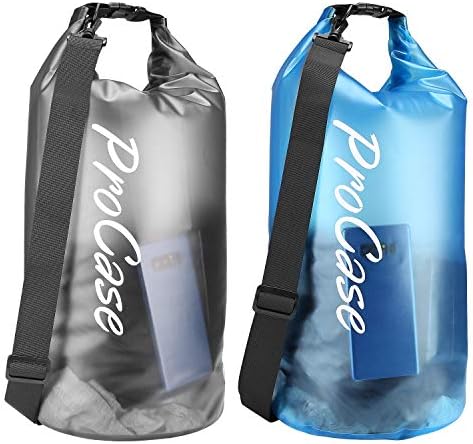 Pacote de bolsa seca à prova d'água da Procase Universal com 2 pacote de bolsa seca à prova d'água flutuante de 2 pacote