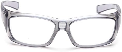 Pyamex Safety SG7910D20 Emerge óculos de segurança com opção de lentes de leitor, quadro cinza