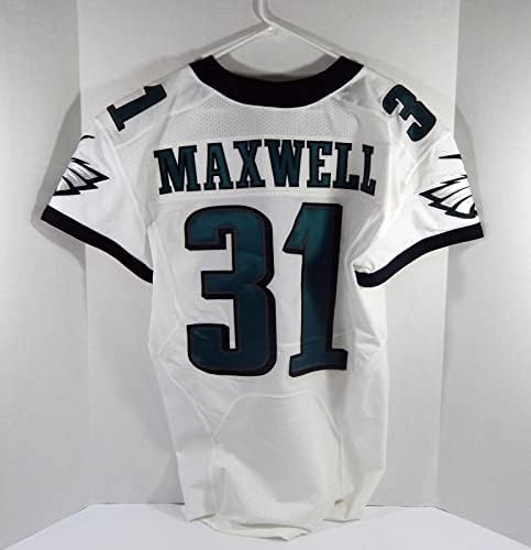 2015 Philadelpia Eagles Byron Maxwell 31 Jogo emitido White Jersey 40 DP28661 - Jerseys de Jerseys usados ​​na NFL não assinada