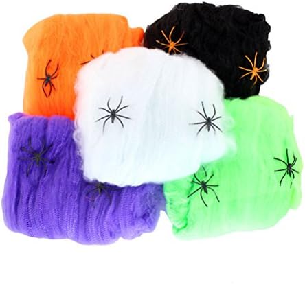 Luoem elástico Spider Spider Web para Halloween Home Bar Party Decoration