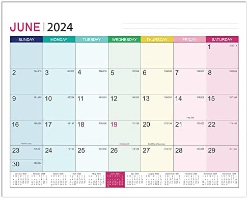 Calendário magnético 2023-2024-Calendário magnético para a geladeira 2023-2024, jul.2023-dez.2024, calendário de