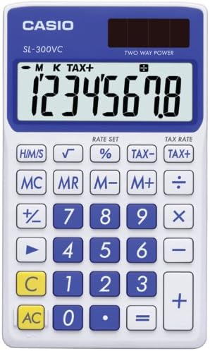 Calculadora de função padrão de Casio SL-300VC, azul