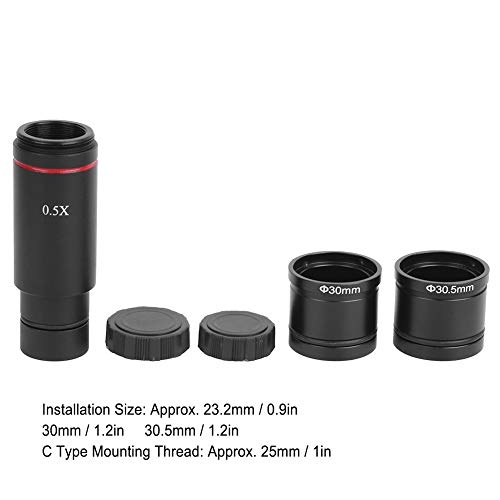 Câmera de microscópio, microscópio de bolso expandir o campo de exibição 0,5x para câmera c -Mount ou CS -Mount