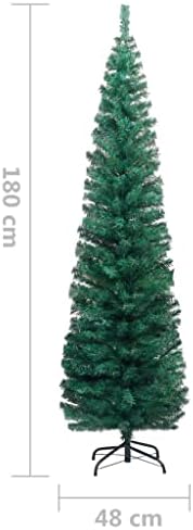 Árvore de Natal Artificial Slim, Árvore de Natal da varanda, decoração de Natal rústica, Natal DIY, para decoração interna e externa