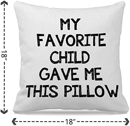 NOGRIT Meu filho favorito me deu esta capa de travesseiro de travesseiro de 18x18 polegadas do dia das mães do dia das mães