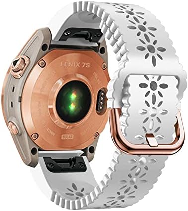 Bneguv 20mm Silicone Smart Watch Strap para Garmin Fenix ​​7s 6s Pro RELUGUELA FÁCIL BURCHLE DE BURDA DE BURDA FELIA FENIX 5S/5S Plus