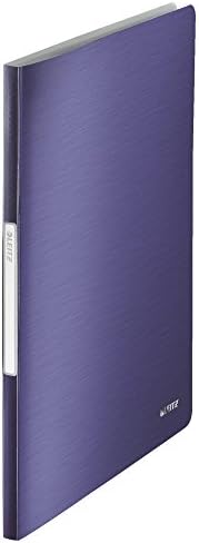 Livro de exibição de Leitz A4, 20 bolsos, 40 folhas, bolsos transparentes, titan azul, gama de estilo, 39580069