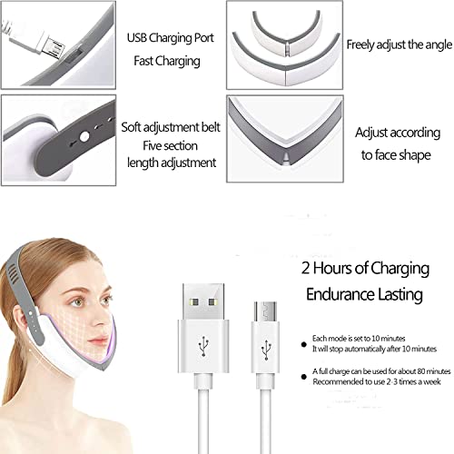 Xiaomoo Electric V Face Machine, Shaping Face Face Slimming Facial Slimming, Machine de face de face de face V-Face Máquina de queixo
