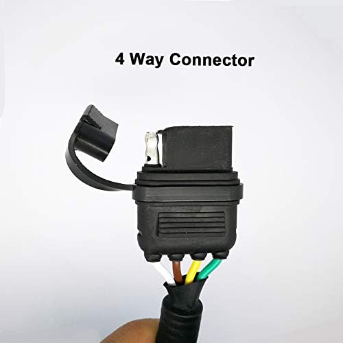 New Sun 7 Way RV a 4 Ways Flat Trailer Connector Funcionadores de função única Adaptadores
