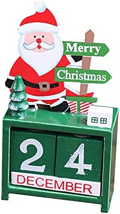 Yiisu 1957oc Christmas Calendário Fabric Countdown Decoração de Natal do calendário do Papai Noel