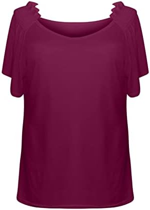 Tshirt de blusa de verão no outono para meninas adolescentes agitadas de manga curta 2023 algodão profundo v pesco