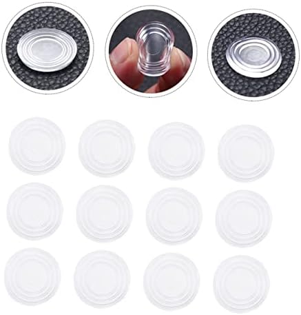 Operitacx 250pcs Transparente Tapete Circular mesa de café redonda Armário de mesa de vidro Bumpas de bumps de borracha