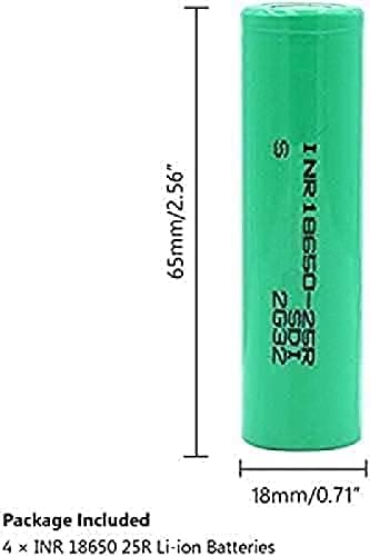 ACsons AA Baterias de lítio20A 18650 25r 2500mAh Bateria de íon de íons de lítio Baterias de íons de lítio com consumo