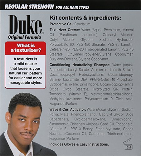 Duke Texturizing Creme Kit para homens regulares | Fácil de usar para todos os tipos de cabelo, 1 contagem