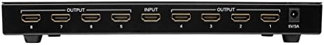 Tripp Lite HDMI Splitter, 8 porta 1 em 8 Splitter, 8 exibição compatível, HDCP 1.3, 4K a 30 Hz