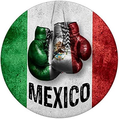 Luvas de boxe do México - Popsockets de bandeira mexicana legal e vintage PopGrip: Grip Swappable para telefones e tablets