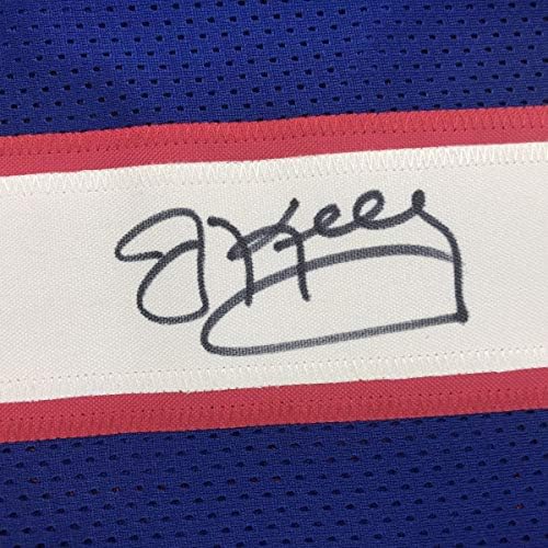 Autografado/assinado Jim Kelly Buffalo Blue Football Jersey JSA COA