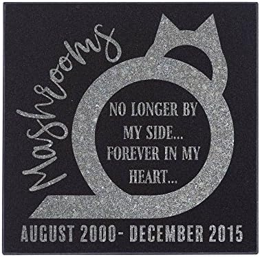 Pedra Memorial Personalizada de Pet - Granito Dog Grave Marcador | 12 x 8 | Poema de simpatia, perda de cães, interno - lápide