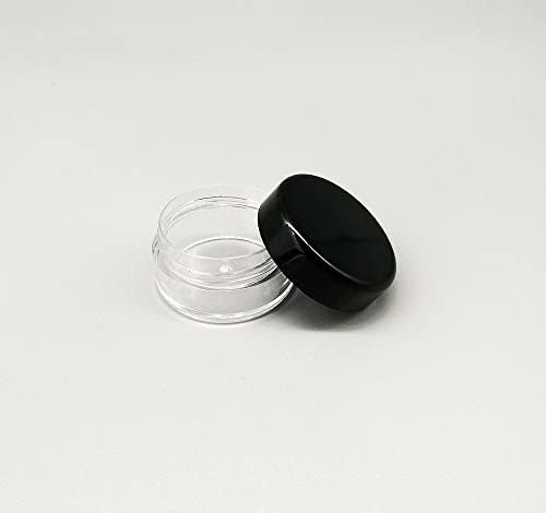 125pcs vazio 5g limpo redondo pequeno plástico de jarra de jarra de plástico para maquiagem Amostra de pó de bálsamo
