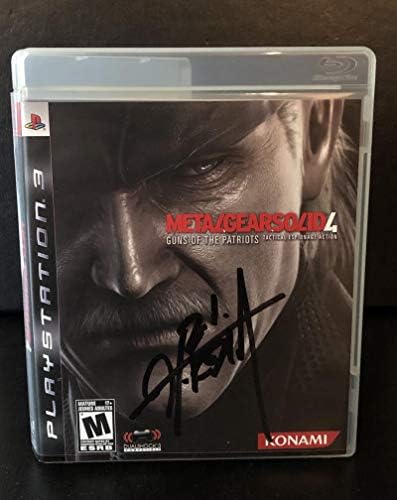 Hideo Kojima assinado Autograph - Metal Gear Solid 4: Gun of the Patriots PlayStation Video Game - Um dos melhores videogames todos os tempos assinados por um dos maiores designers de videogame de todos os tempos Ultra Rare
