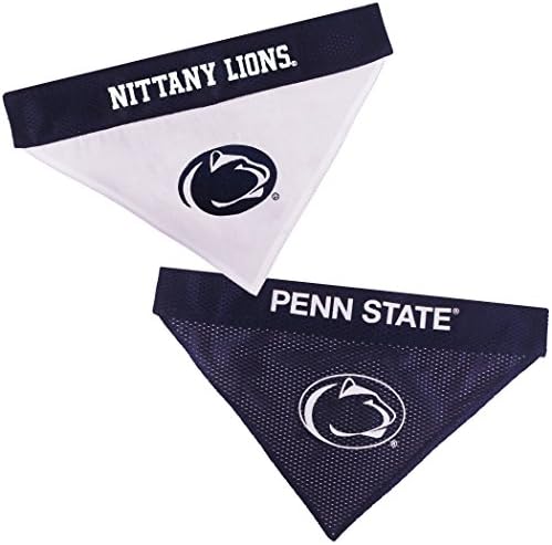 Pets First Collegiate Pet Acessórios, bandana reversível, Penn State Nittany Lions, pequeno/médio