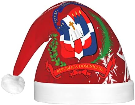 Bandeira da República Dominicana Funny Funny Adults Pray Papai Noel Light Up Hat Christmas para Mulheres e Homens